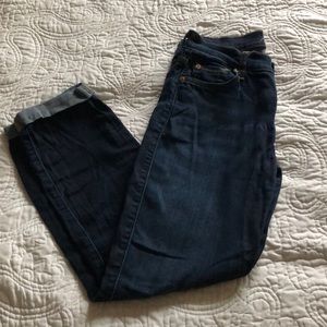 7 for all mankind skinny crop and roll jeans
